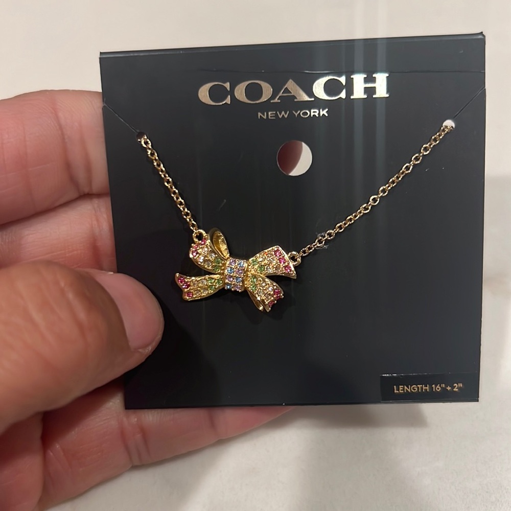 Coach colorful bow necklace - Picture 1 of 5